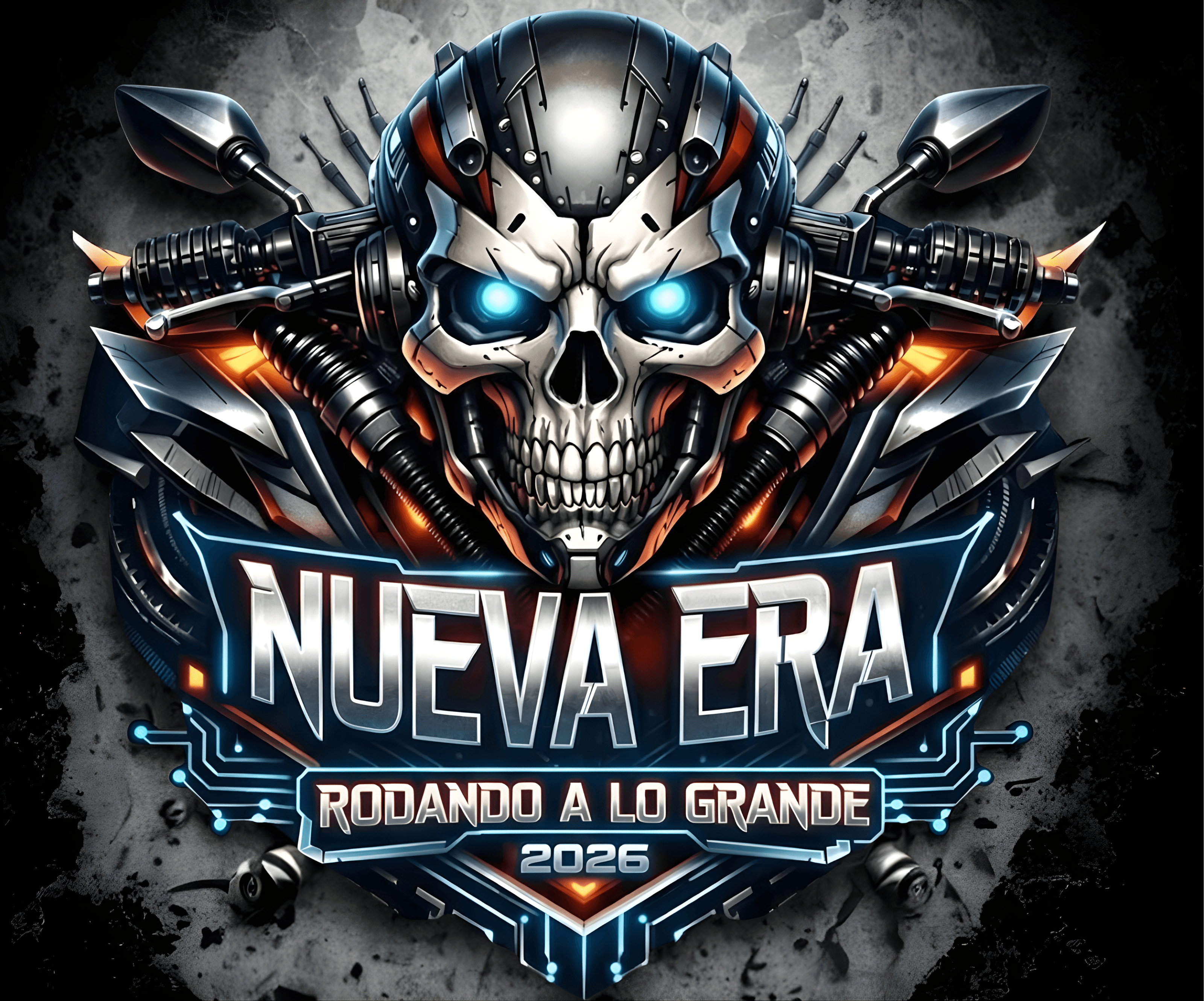 Motociclistas en ruta de rally al amanecer